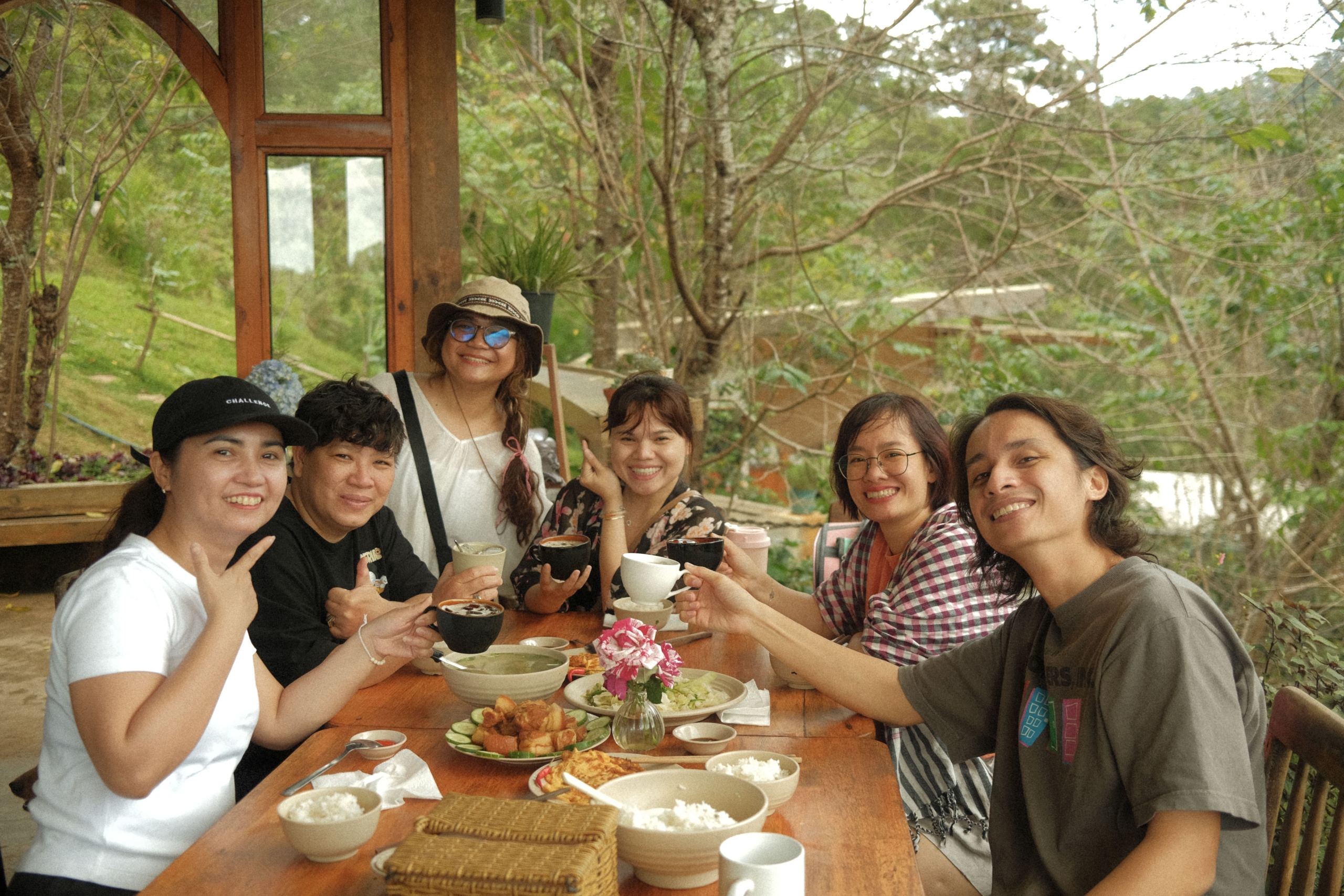 Bữa trưa tại Twin Beans Farm